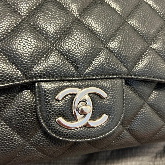 ❌SOLD❌5200$ Chanel jumbo caviar classic maxi double flap - Picture 2 of 6